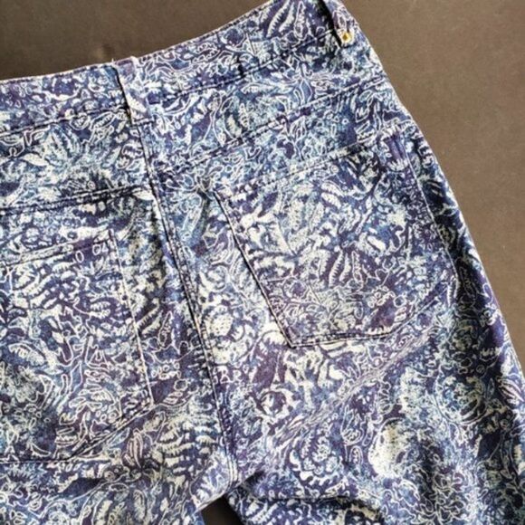 💍H&M Blue and white Paisley Dress Pants - Picture 7 of 8